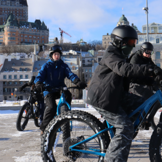 Tour guidé de fat bike électrique à Québec,