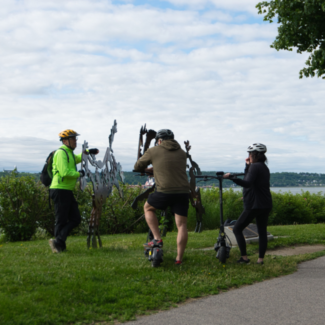 Electric scooter guided tour