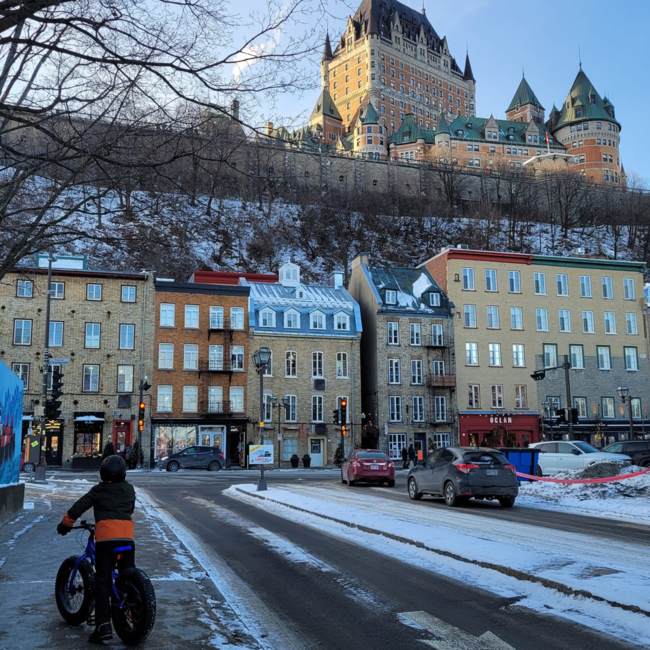 Tour guidé de fat bike électrique à Québec