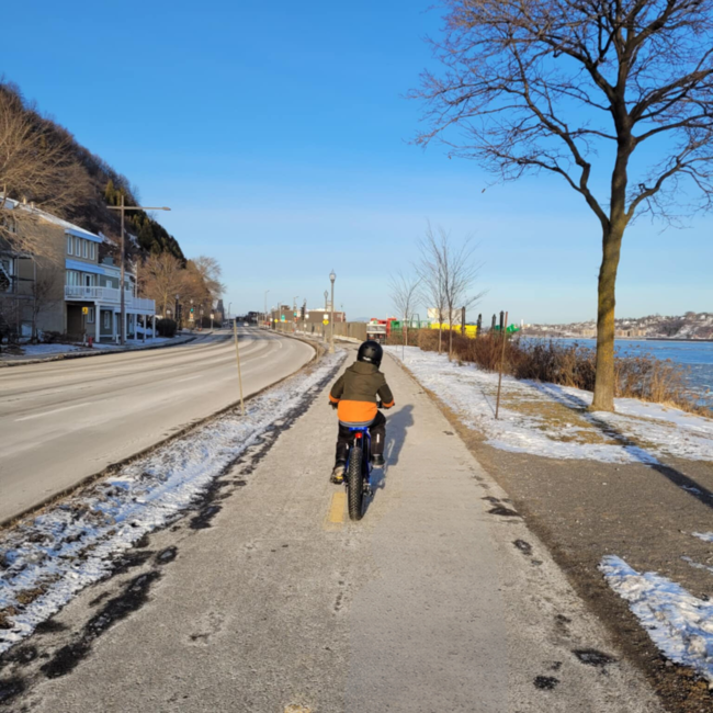 Excursion guidée en fatbike électrique à Québec