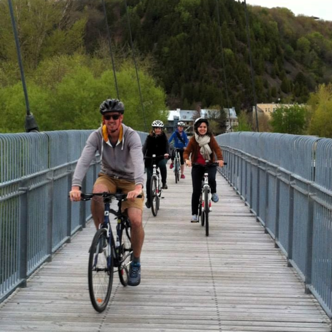 Visite guidée panoramique à vélo de Québec à vélo