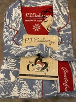 PJS  Flannel Winter Landscape PJ Set