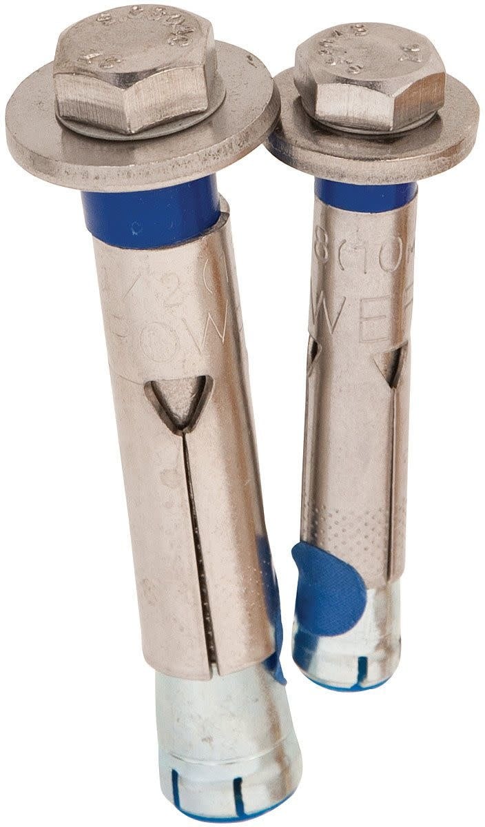 Powers 5Piece 1/2" X 2 3/4" Stainless Steel Bolt Bentgate Mountaineering