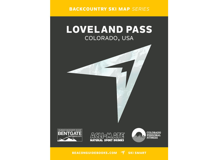 Beacon Guidebooks Loveland Pass Backcountry Skiing Map