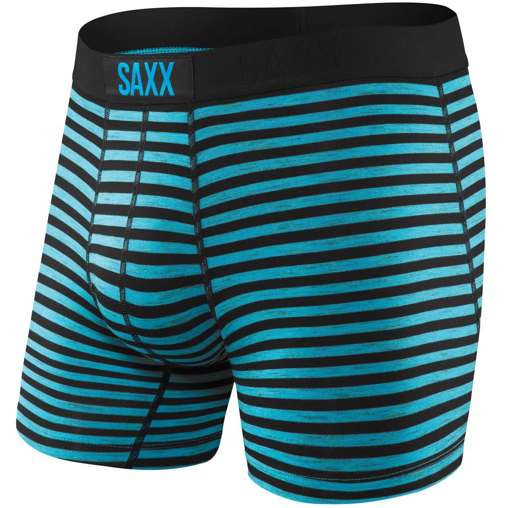 Saxx Men's Vibe Boxer Brief- Balls To The Wall-Black