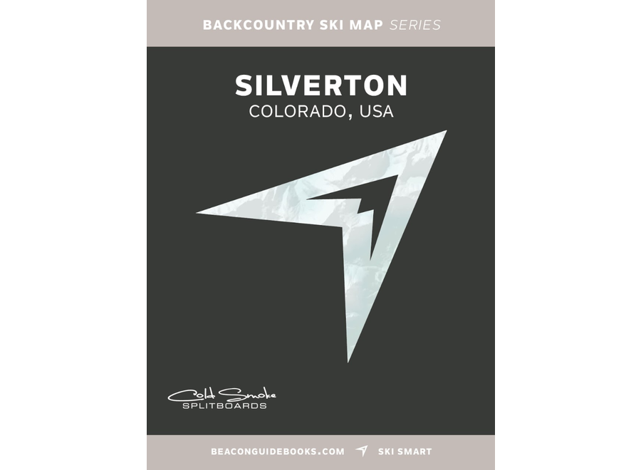 Beacon Guidebooks Silverton Colorado Backcountry Skiing Map