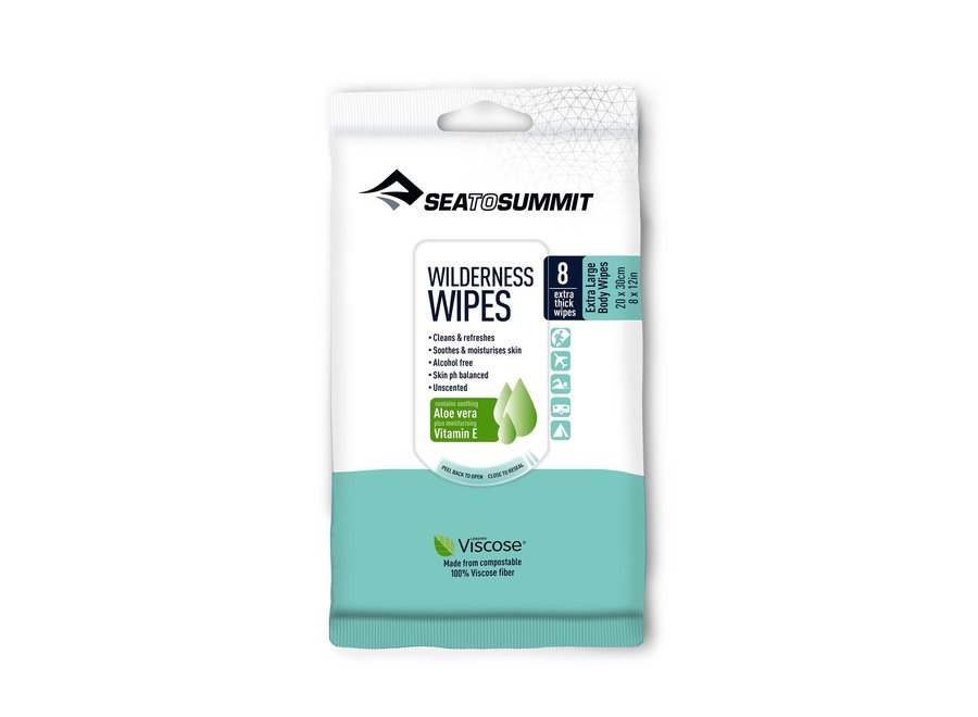 Sea to Summit Wilderness Bath Wipes XL 8 Pack