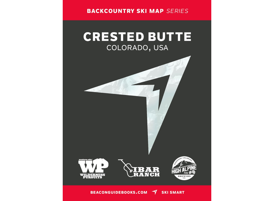 Beacon Guidebooks Crested Butte Backcountry Skiing Map