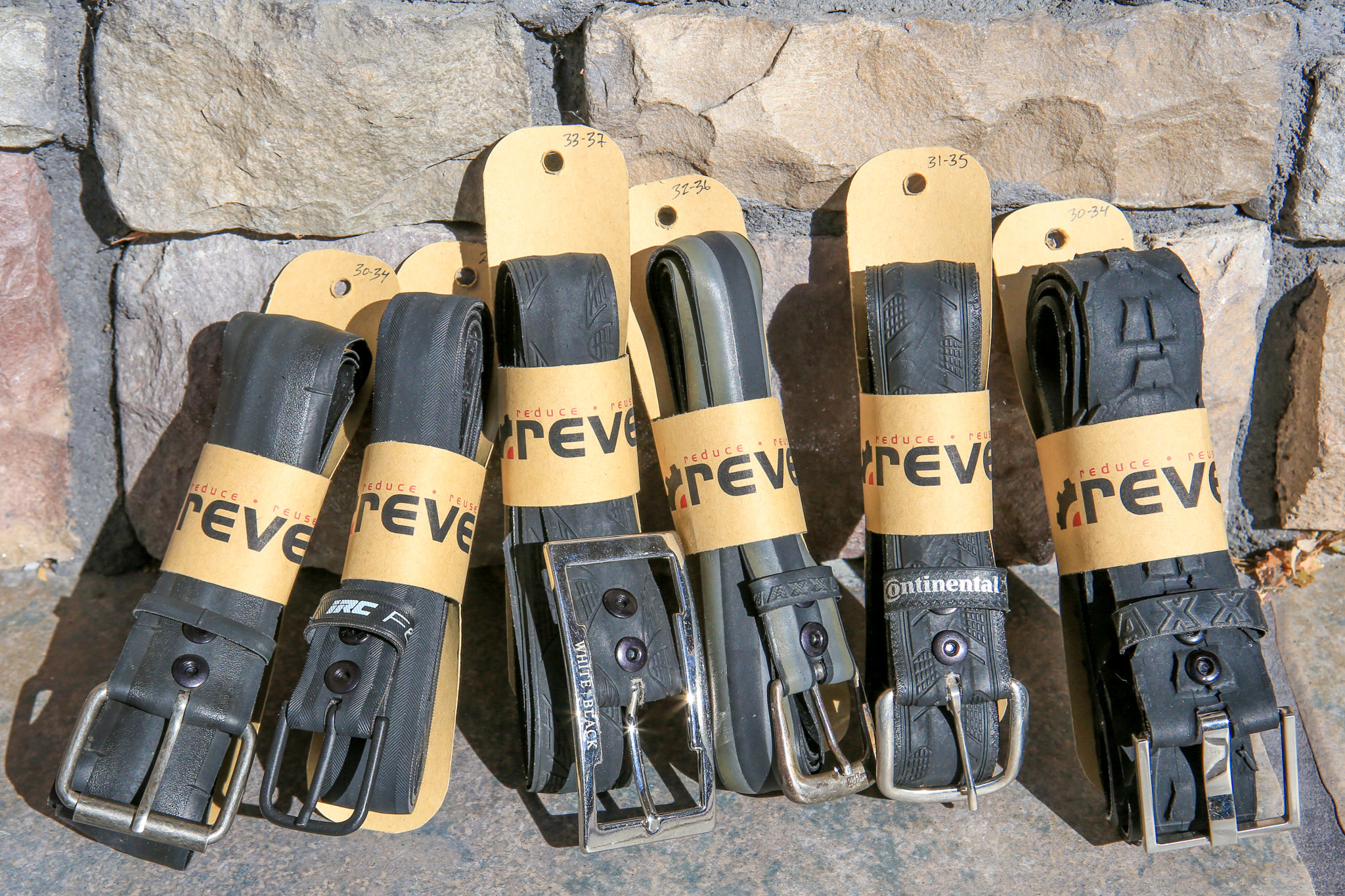 revelo Recycled Bike Tire Belt Bentgate Mountaineering