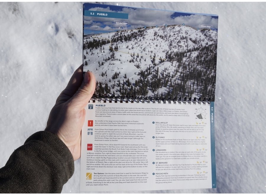 Beacon Guidebooks Backcountry Sled-Skiing Buffalo Pass Ski Atlas