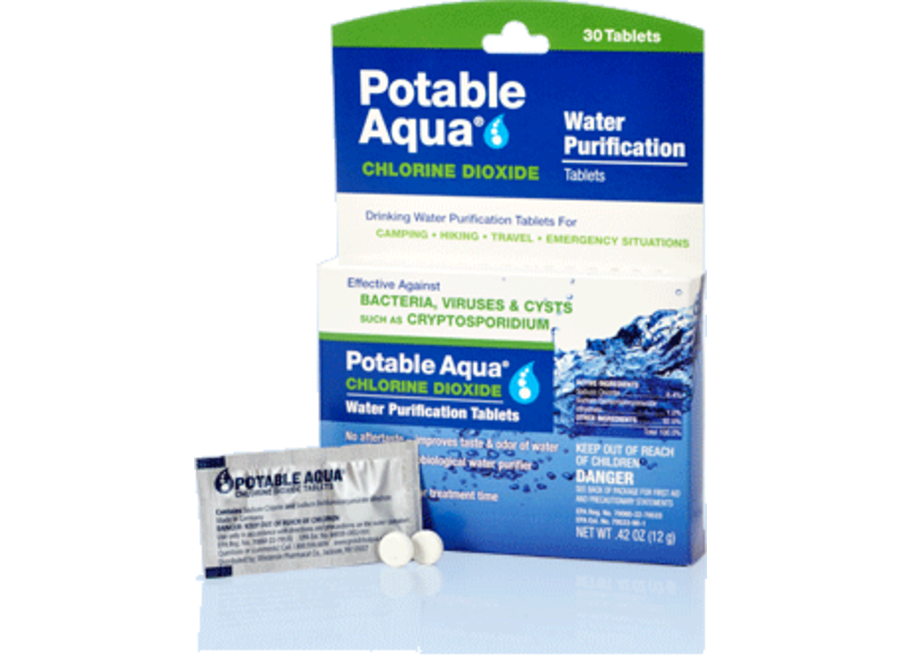 Potable Aqua Chlorine Dioxide Tab 20 pack