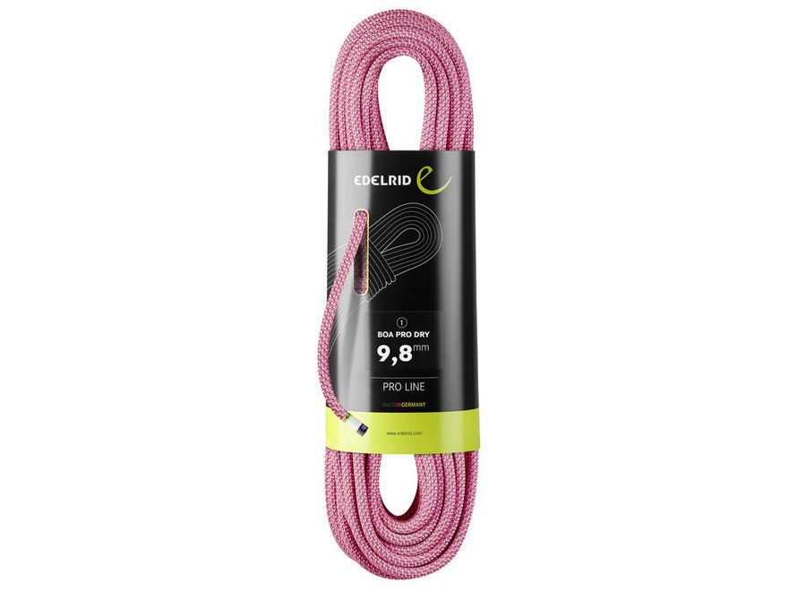 Edelrid Boa Pro Dry 9.8mm Pink/Turquoise