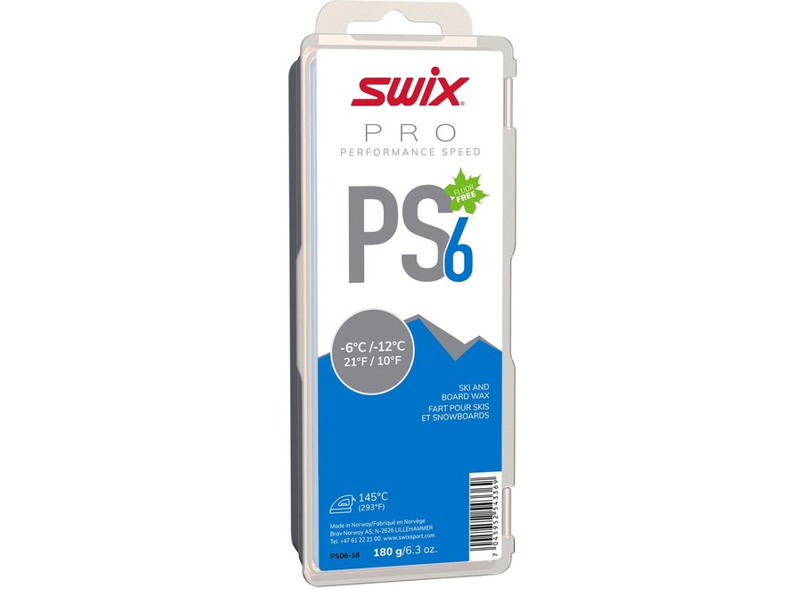 Swix PS6 Ski Wax Blue 180g