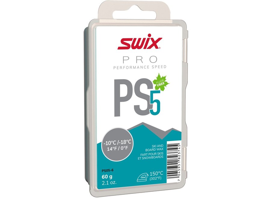 Swix PS5 Ski Wax Turquoise 60g