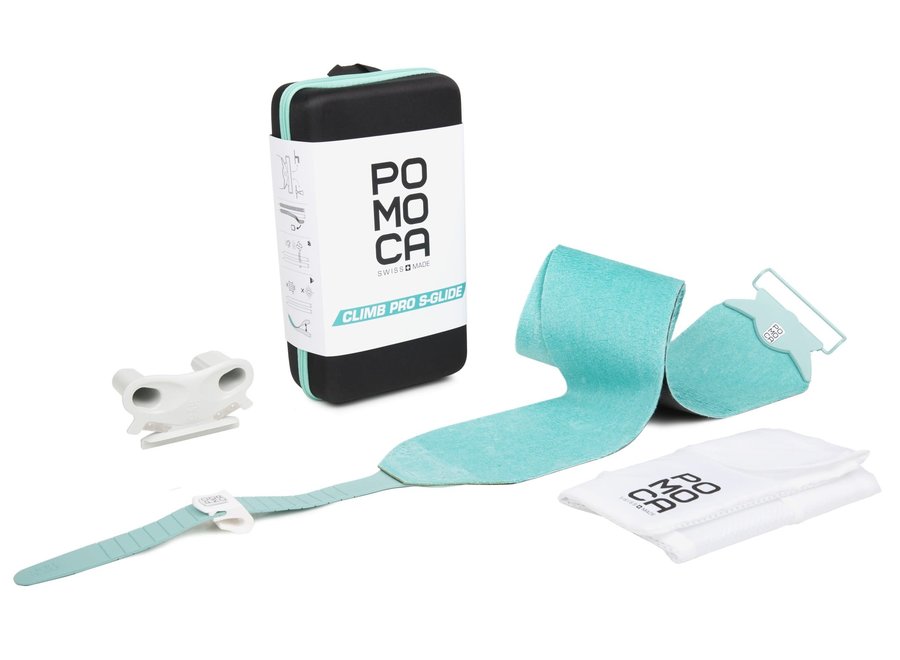 Pomoca Climb Pro S-Glide Skins 140mm Turquoise Trim To Fit