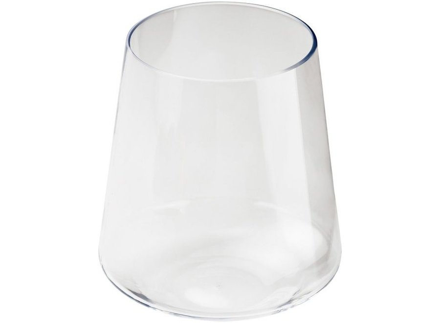 Drop Red Stemless Wine Glass