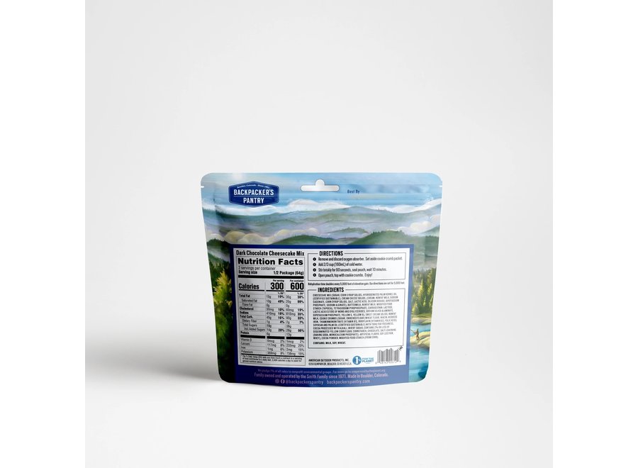 Backpacker's Pantry Dark Chocolate Cheesecake 2P