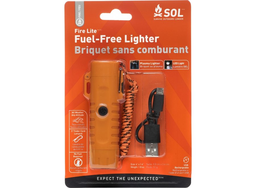 SOL Fire Lite Fuel Free Lighter CLR