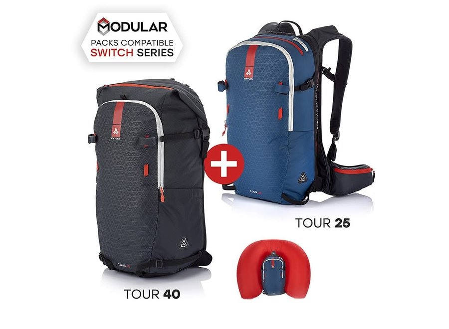 Arva Switch Tour Bundle (25L + 40L) Airbag Backpack