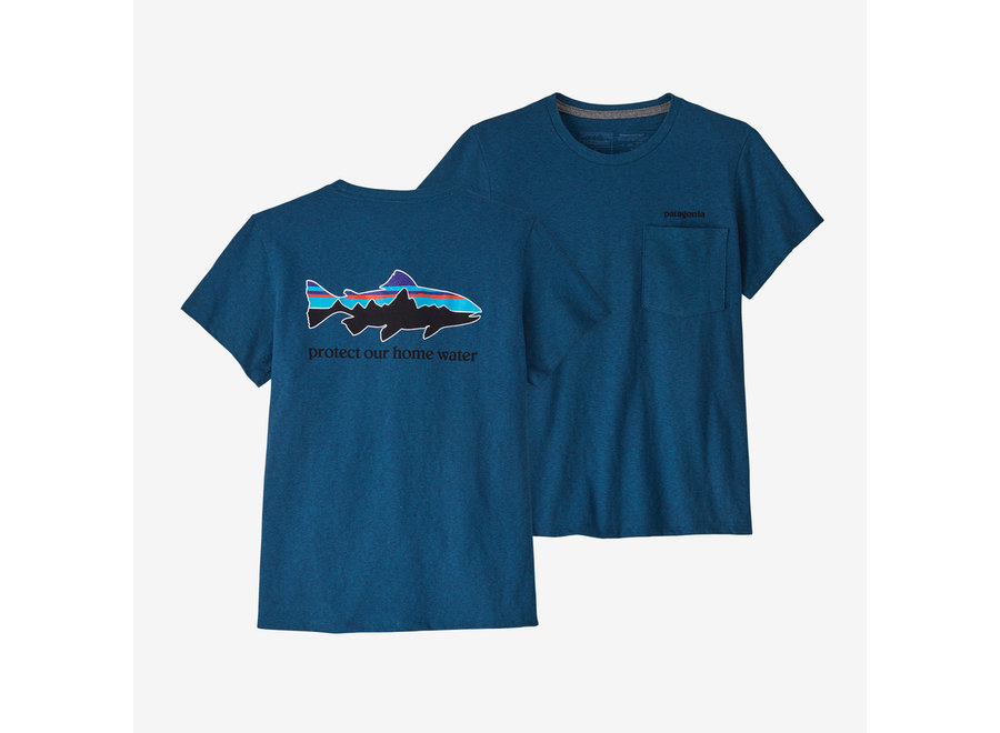 Patagonia Women's Home Water Trout Pocket Responsibili-Tee