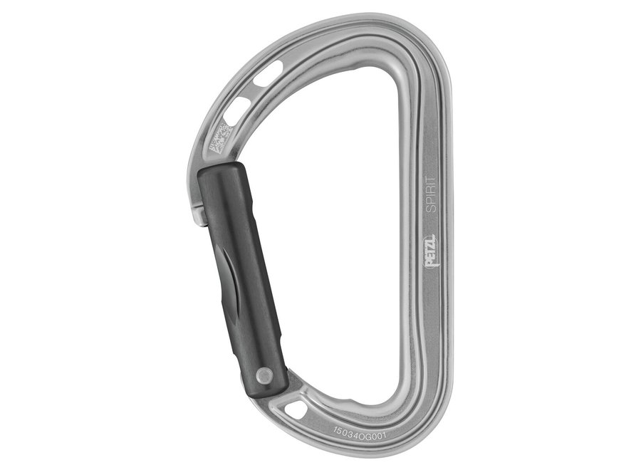 Petzl Spirit Straight Gate Carabiner Gray