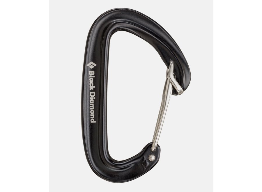 Black Diamond OZ Wiregate Carabiner Black