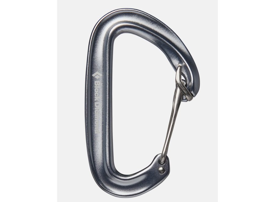 Black Diamond OZ Wiregate Carabiner Polished