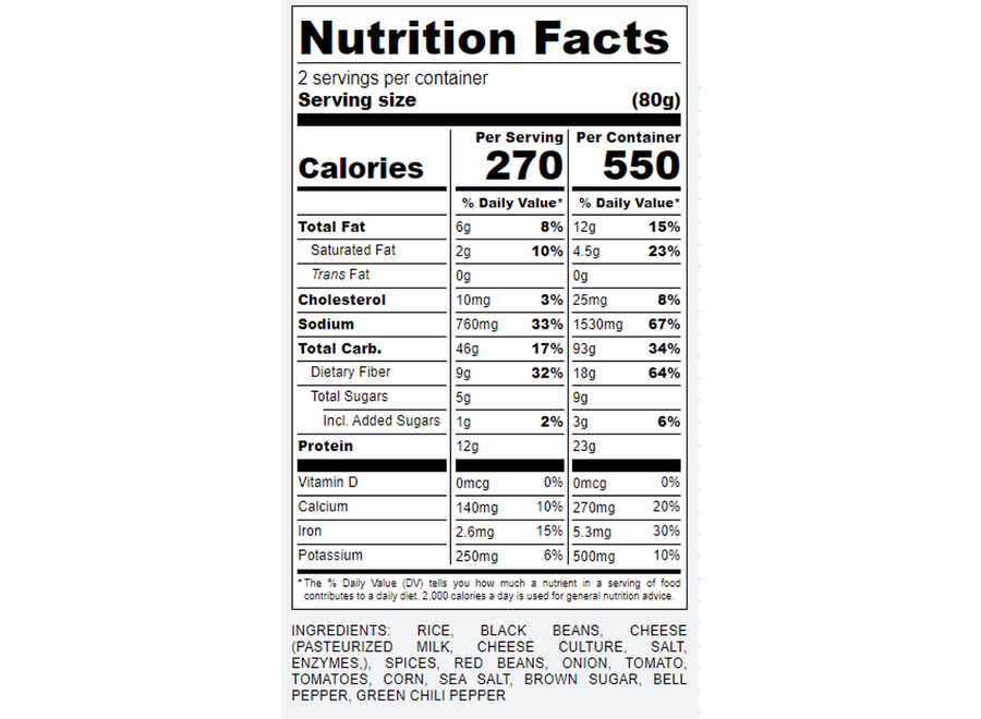 Oso Meals 2 Servings