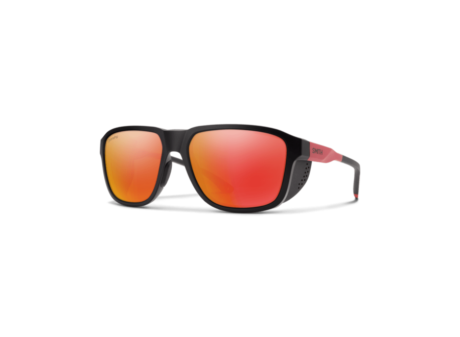 Smith Optics Embark Sunglass Tnf Matte Black / Horizon Red Frame ChromaPop Polarized Red Mirror