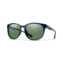 Smith Optics Lake Shasta Sunglass Pacific Crystal Frame ChromaPop Polarized Gray Green