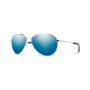Smith Optics Langley 2 Silver ChromaPop Polarized Blue Mirror