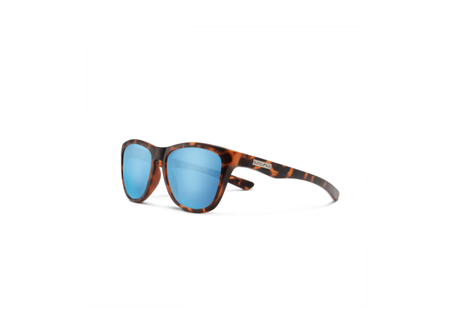 Suncloud Topsail Matte Tortoise Polarized Aqua Mirror Sunglasses