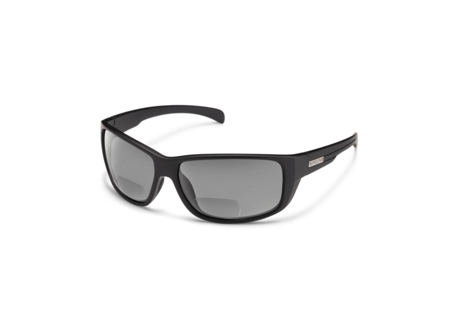 Suncloud Milestone Matte Black Frame Polarized Gray Lens Sunglasses
