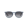 Ray-Ban Erika Transparent Blue Frame Grey Gradient Polarized Lens Sunglasses