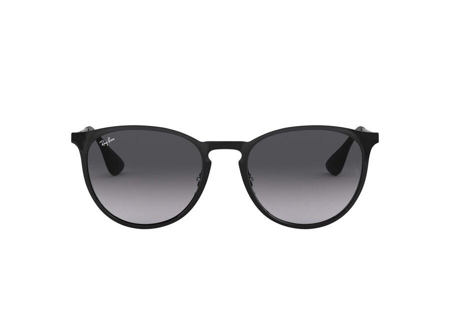 Ray-Ban Erika Metal Black Frame Light Grey Gradient Dark Grey Lens Sunglasses