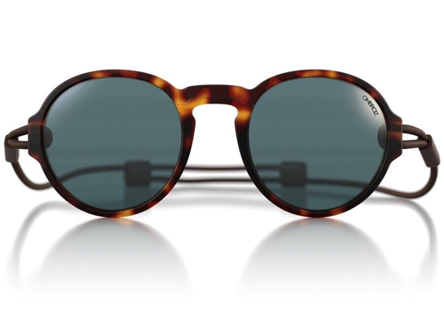 Ombraz Viale Narrow Tortoise Polarized Grey Sunglasses