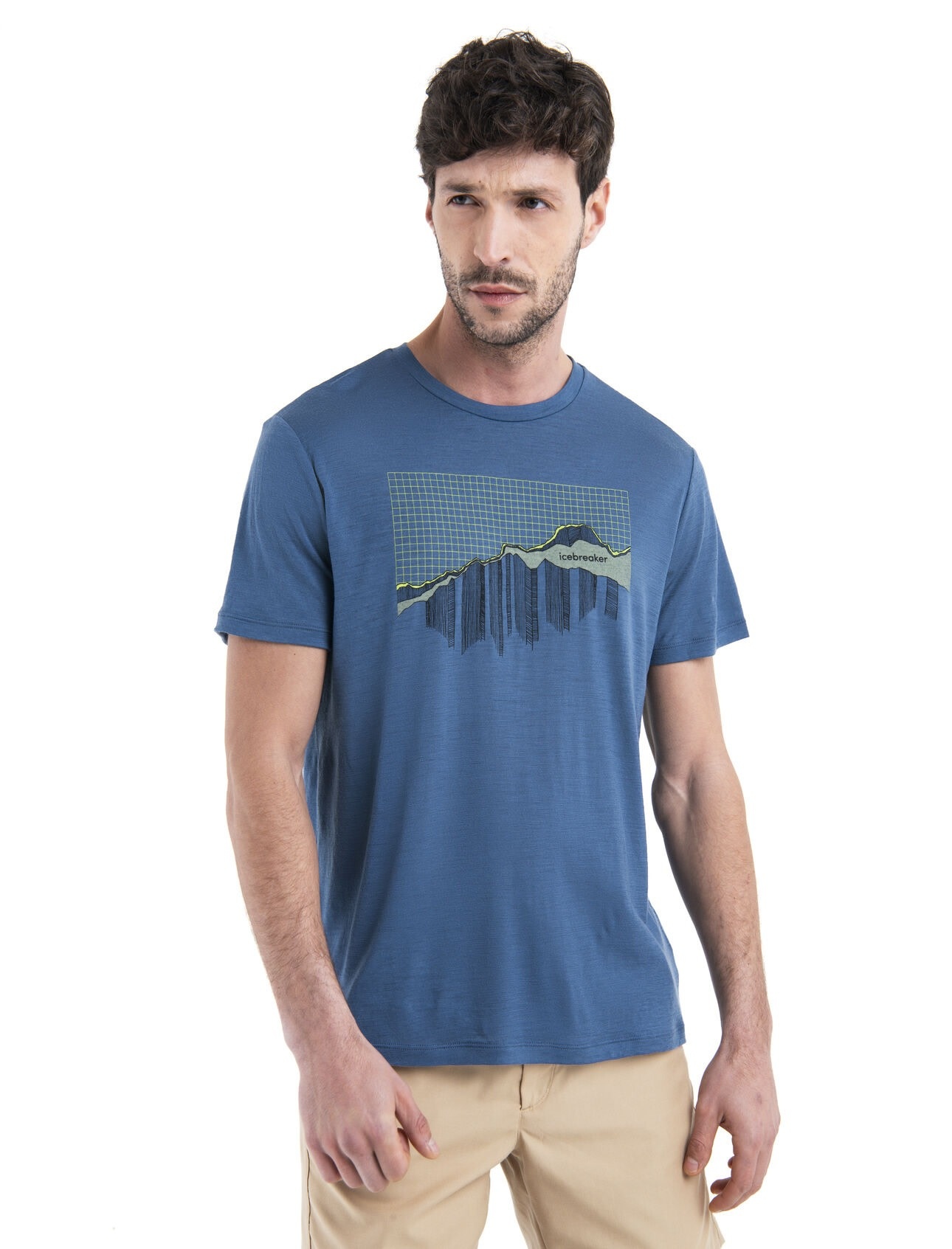 Icebreaker T-Shirt Homme - Merino 150 Tech Lite IB Wordmark - Midnight Navy