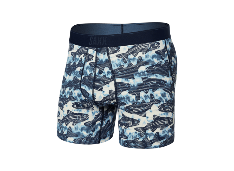 SAXX Quest Boxer Brief With Fly - Multi Fish Are Fly