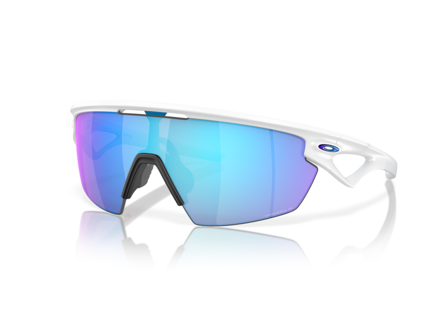Oakley Sphaera Matte White Frame Prizm Sapphire Polarized Lens