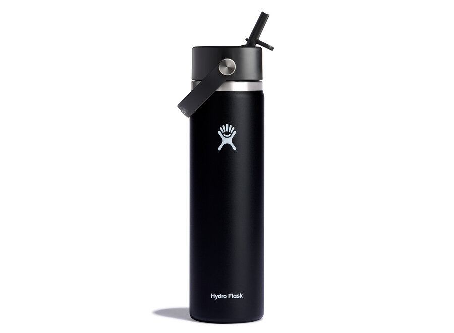 Hydro Flask Wide Mouth Bottle with Flex Straw Cap 24oz Clearance
