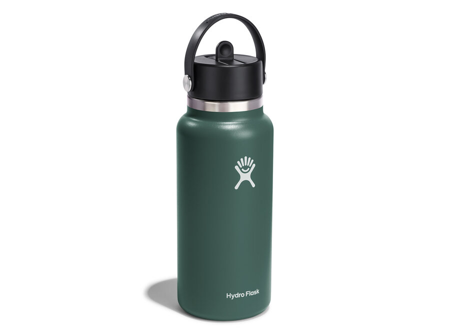 Hydro Flask Wide Mouth Bottle with Flex Straw Cap 32oz