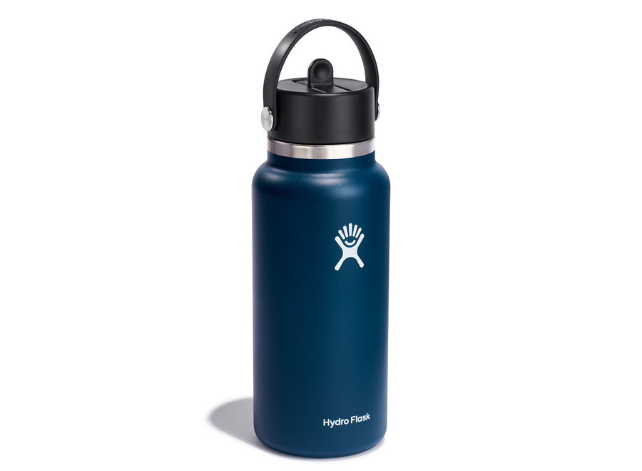 Hydro Flask Wide Mouth Bottle with Flex Straw Cap 32oz