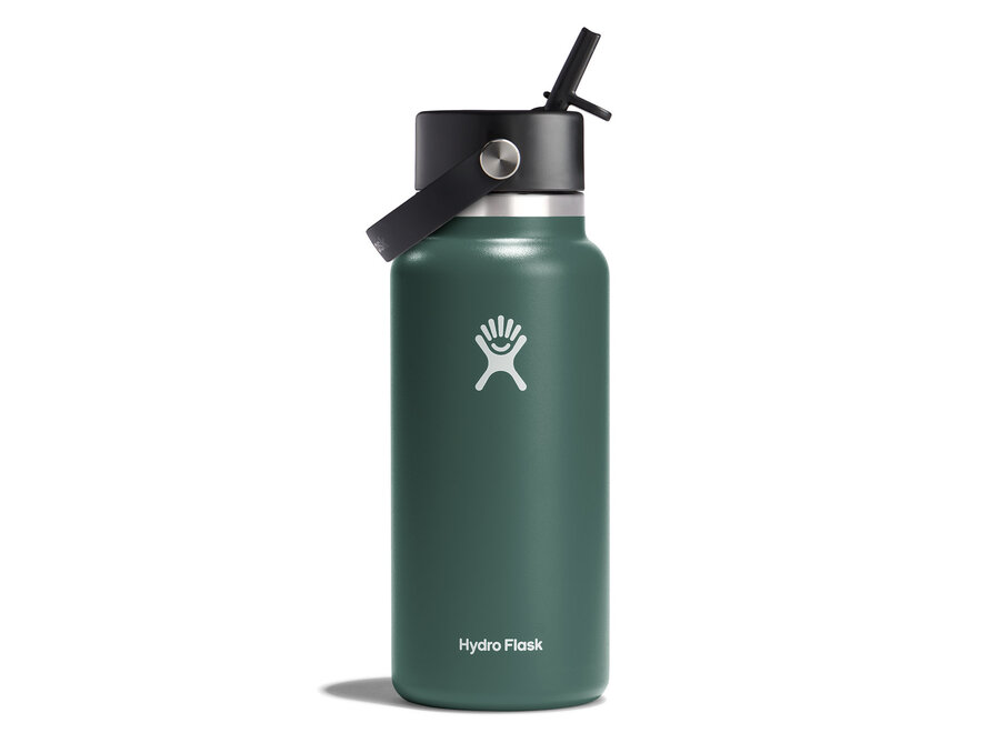 Hydro Flask Wide Mouth Bottle with Flex Straw Cap 32oz