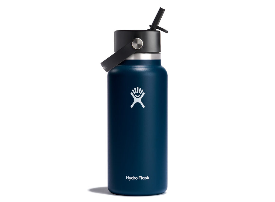 Hydro Flask Wide Mouth Bottle with Flex Straw Cap 32oz