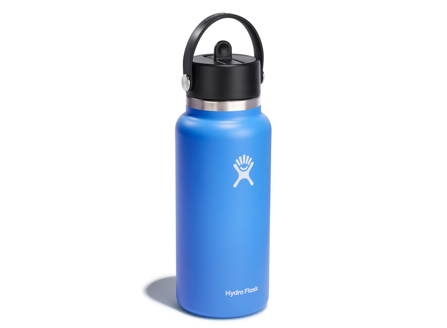 Hydro Flask Wide Mouth Bottle with Flex Straw Cap 32oz