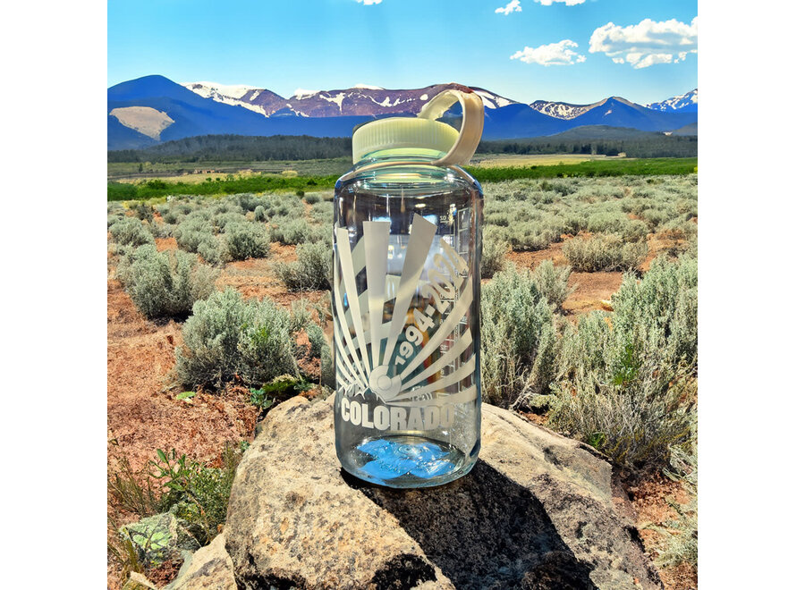 Bentgate 30th Anniversary Nalgene 32oz WM Logo Bottle Sunburst Seafoam