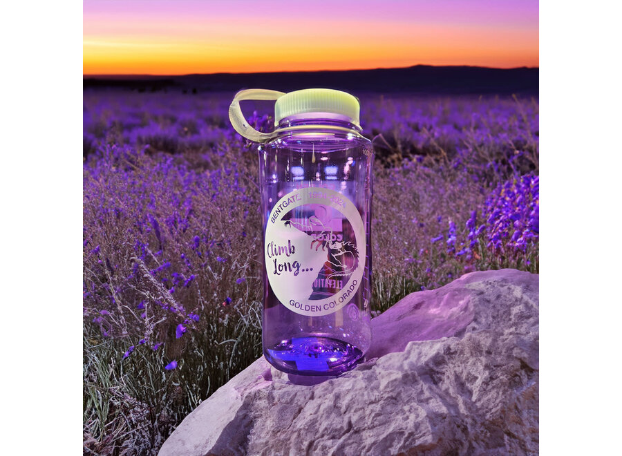 Bentgate 30th Anniversary Nalgene 32oz WM Logo Bottle Lizard Purple/Iridescent