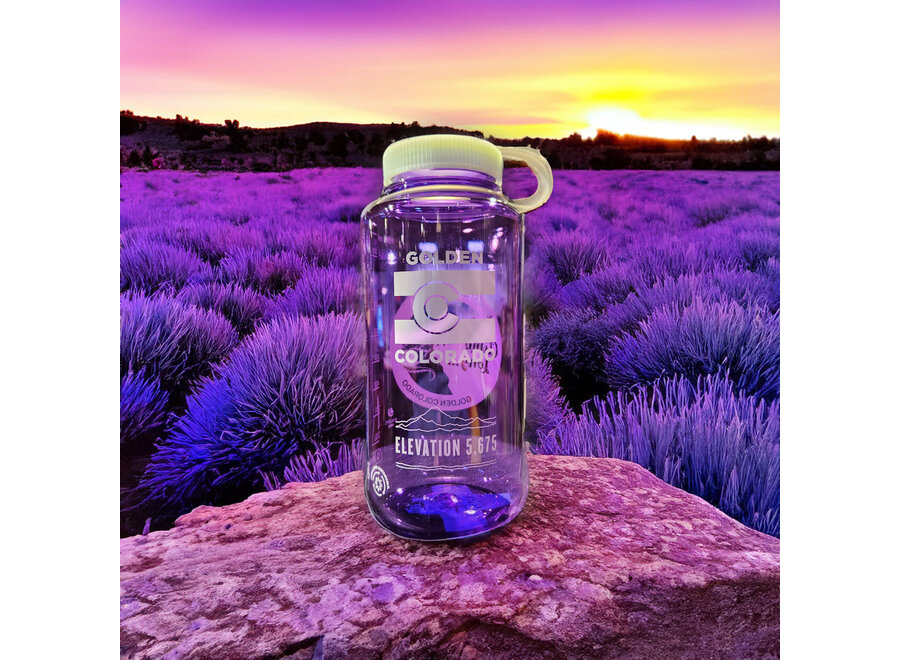 Bentgate 30th Anniversary Nalgene 32oz WM Logo Bottle Lizard Purple/Iridescent