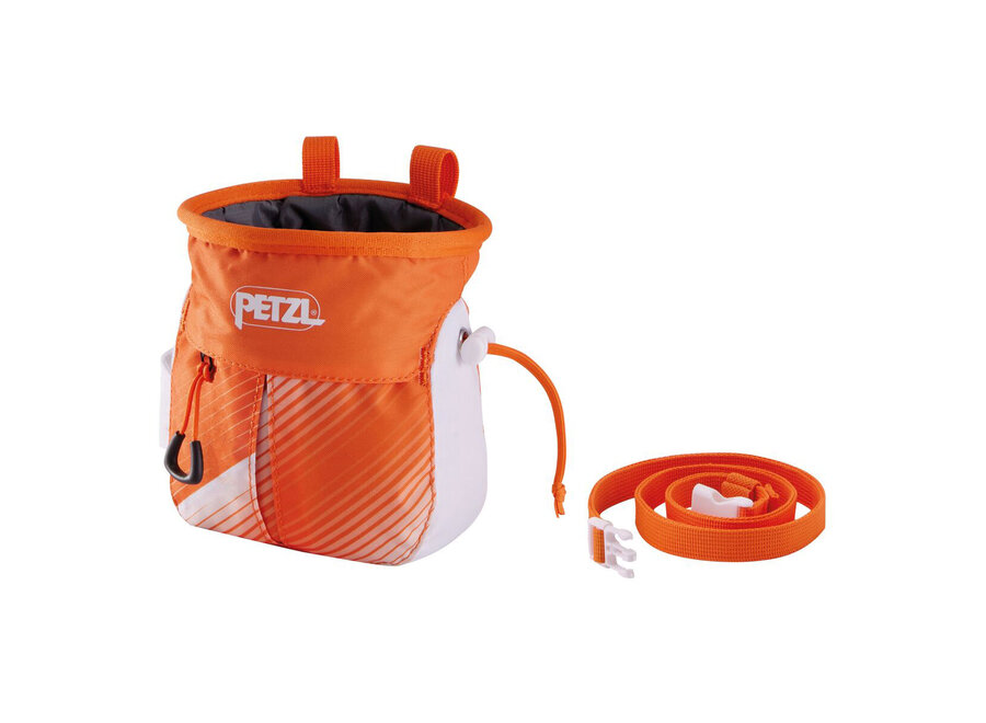 Petzl Sakapoche Chalk Bag Orange/White