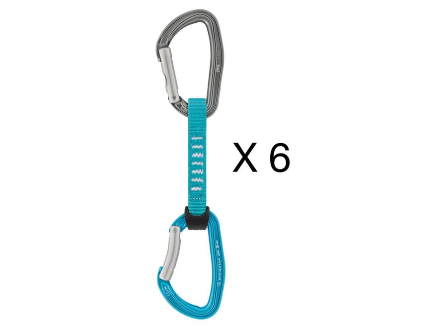 Petzl Djinn Axess Quickdraw 11cm 6-Pack Turquoise